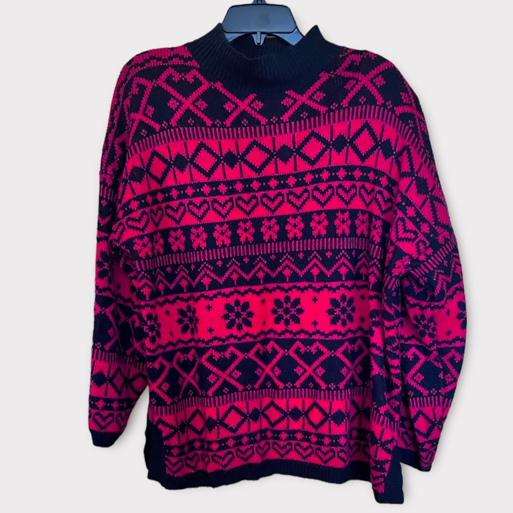 80’s Geometric Tunic Sweater by Stefano